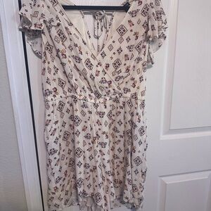 Floral Print Women's Romper